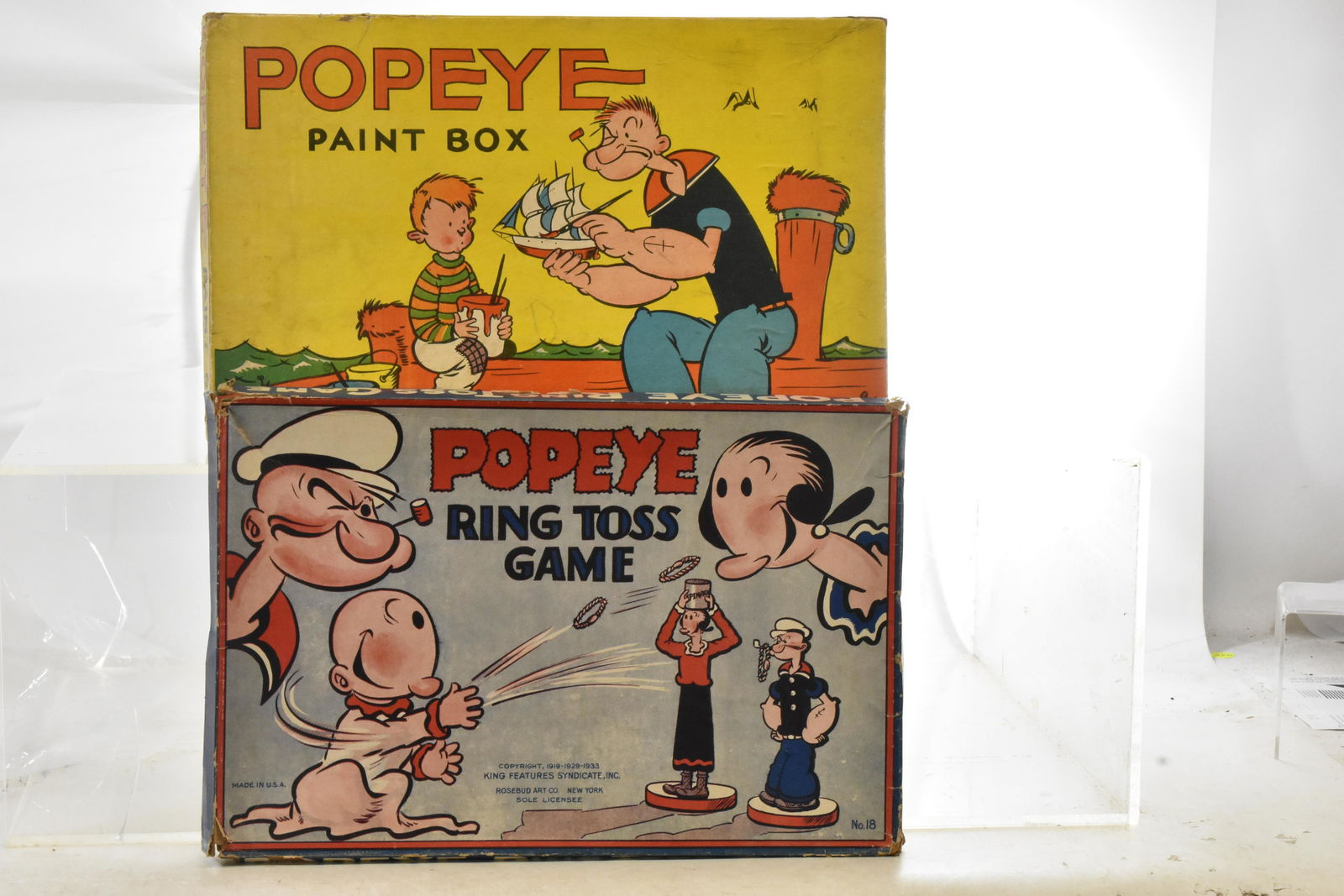 1934 Popeye Paint Box and Ring Toss (1 of 3)