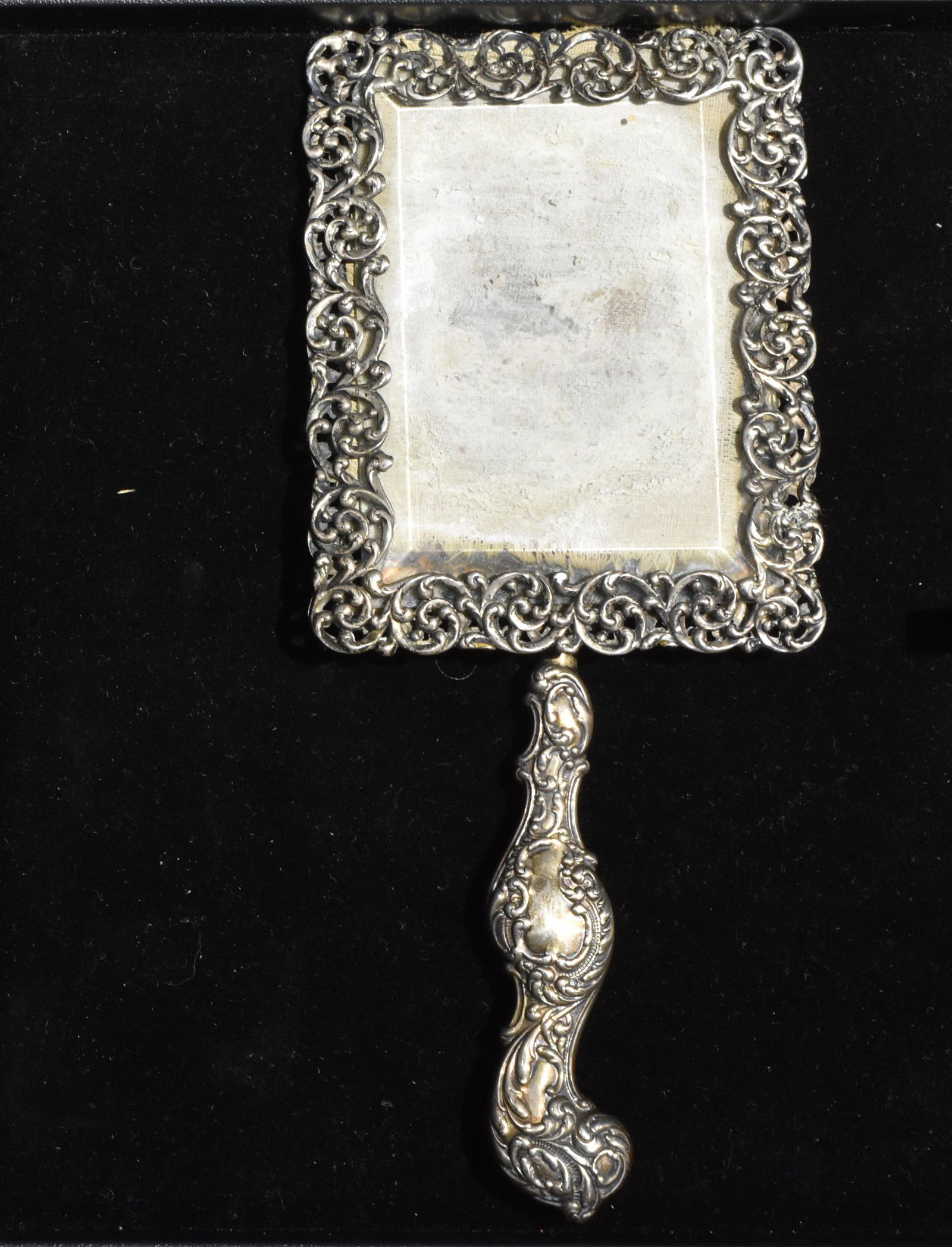 Sterling Victorian Picture Frame with Handle (1 of 1)