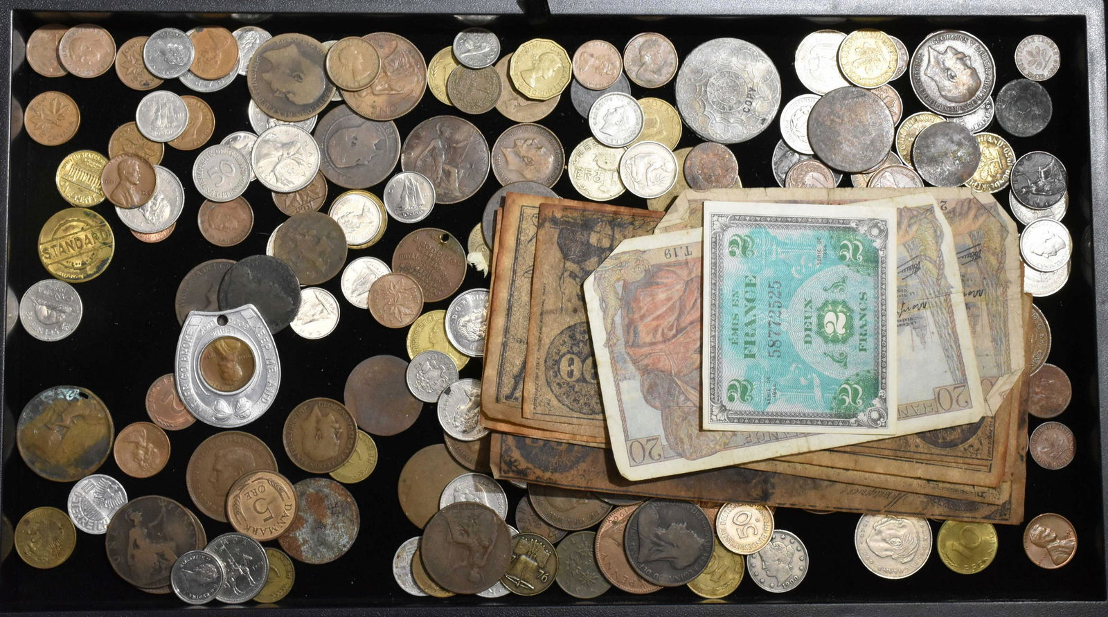 Vintage Foreign Coins and Currency (1 of 3)