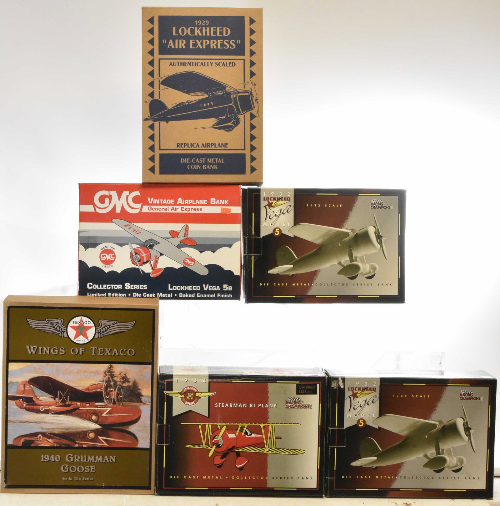 Die Cast Airplanes NIB: Sis die cast airplanes from various companies all NIB
