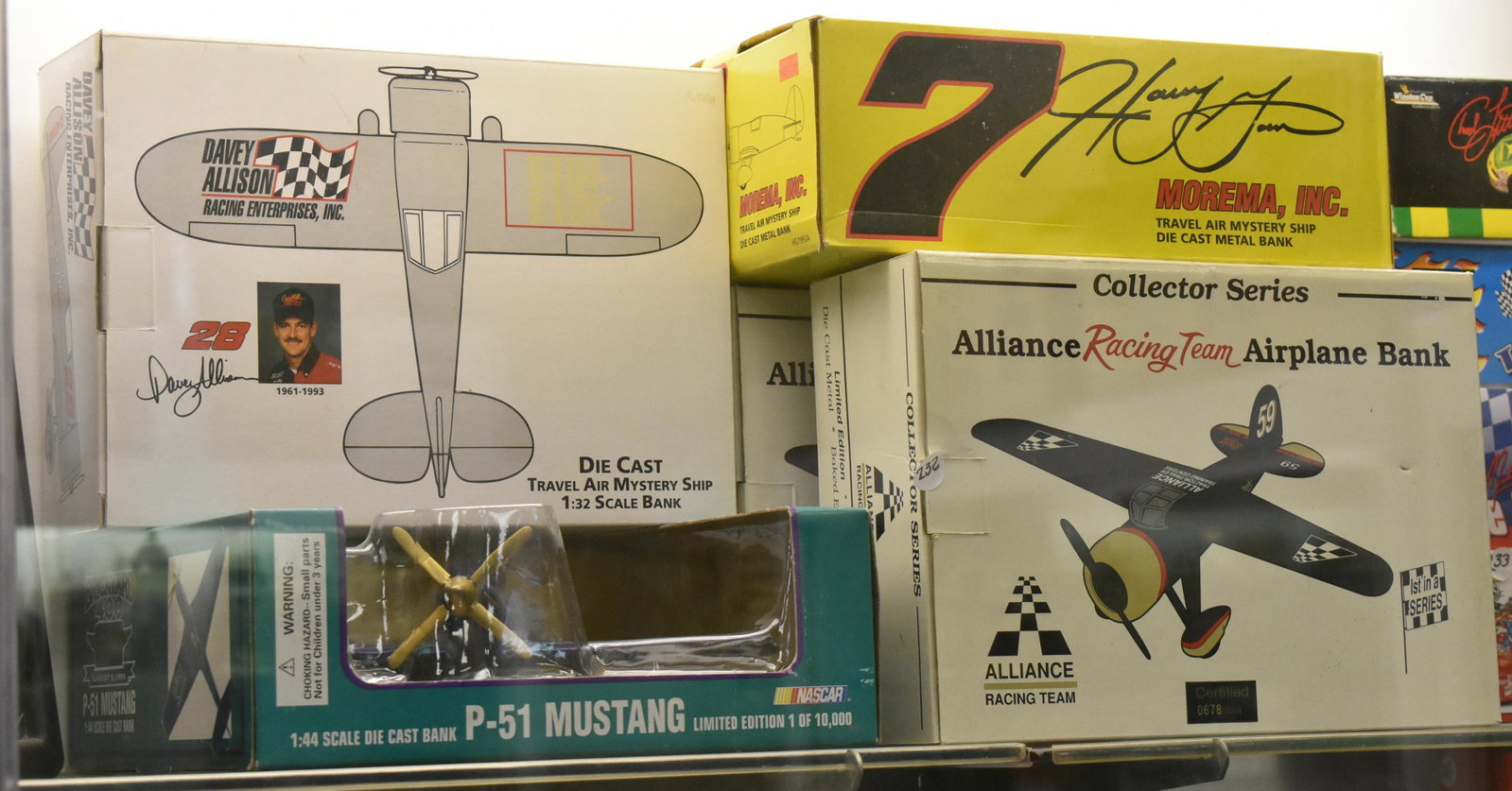 Nascar and other Die Cast Airplanes: Five die cast airplanes four are Nascar and all are NIB.