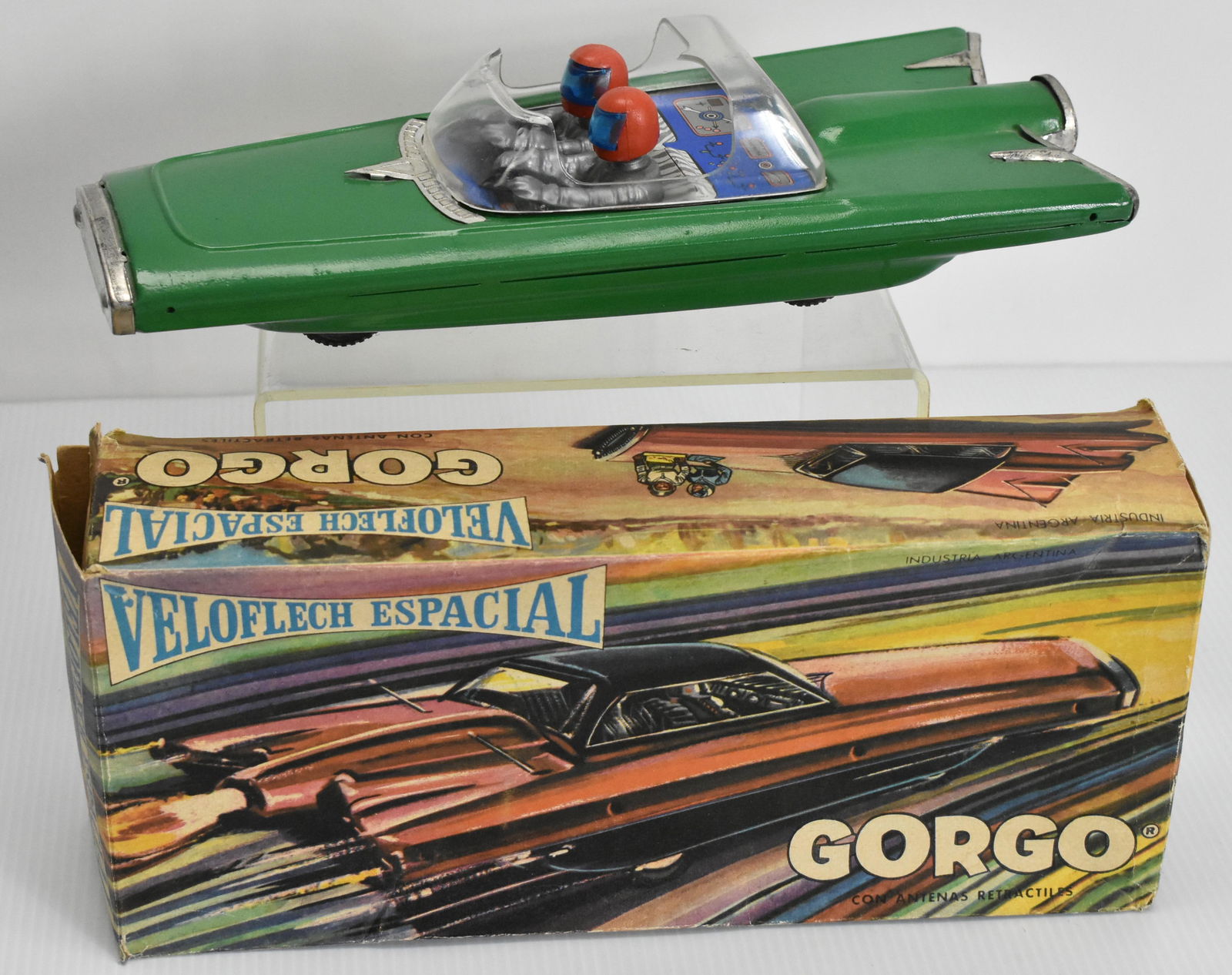 Friction Gorgo Space Ship: Model art.n37 in original box good shape, made in Argentina