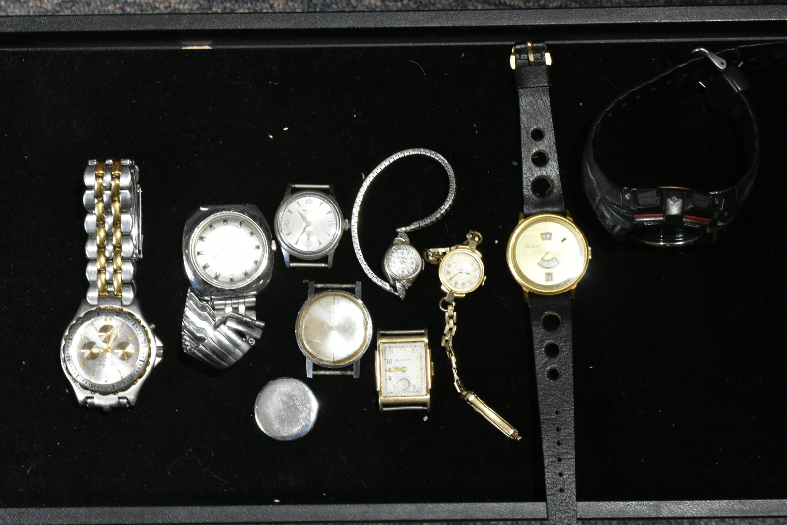 Vintage Watch Grouping: Bulova, Hamilton, Times Electric. Lucerne and more.