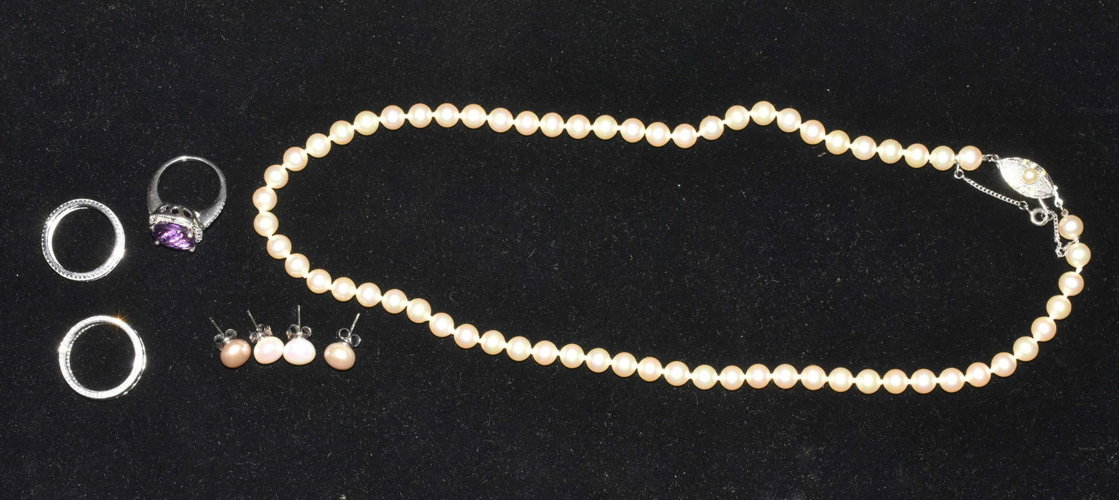 Estate Pearl and Sterling Jewelry (1 of 2)