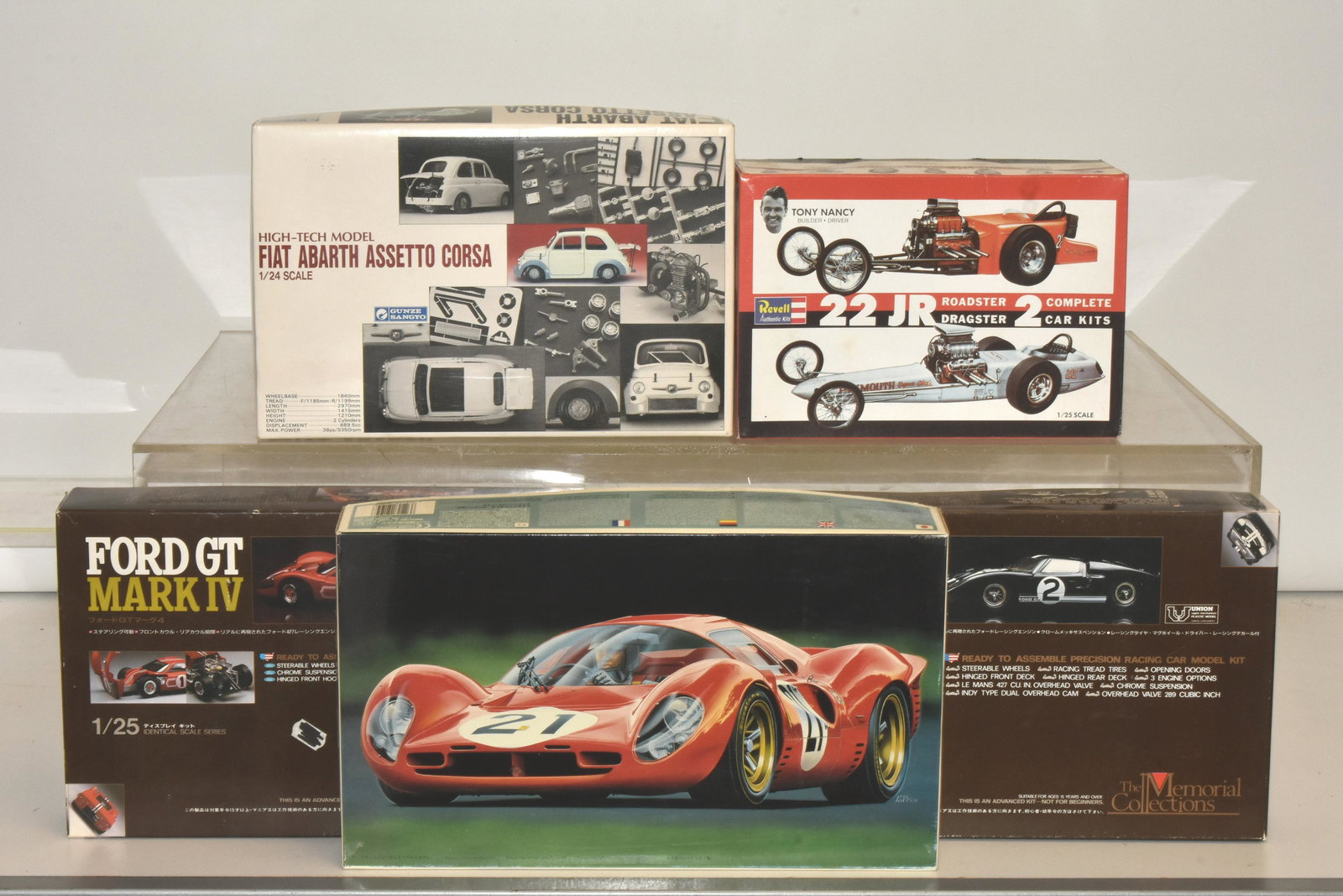 (4) Race Car Models and a Fiat (1 of 5)