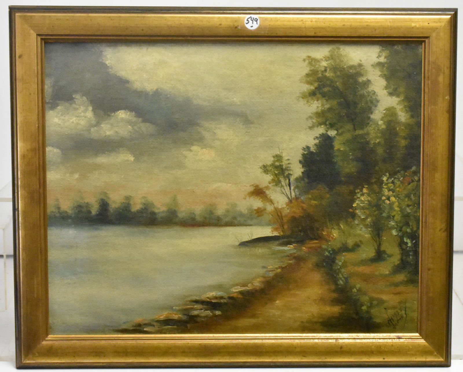 Oil on Board, Landscape signed M. James (1 of 2)