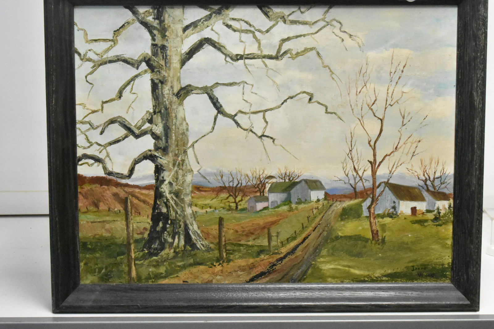 Oil on Canvas of a Farmscape (1 of 2)