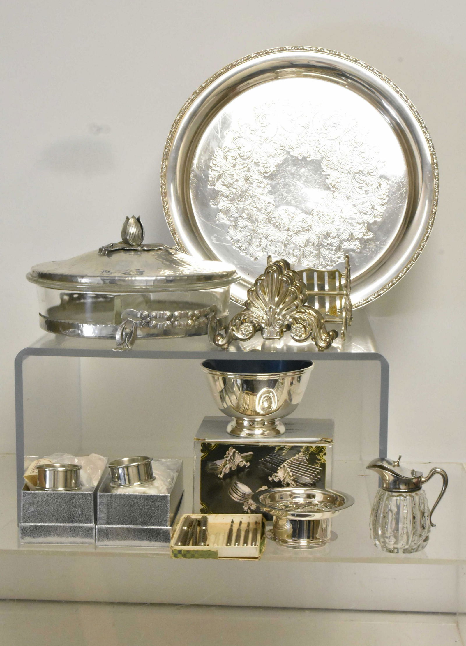 Mixed Silver Plate and Aluminum Ware (1 of 9)