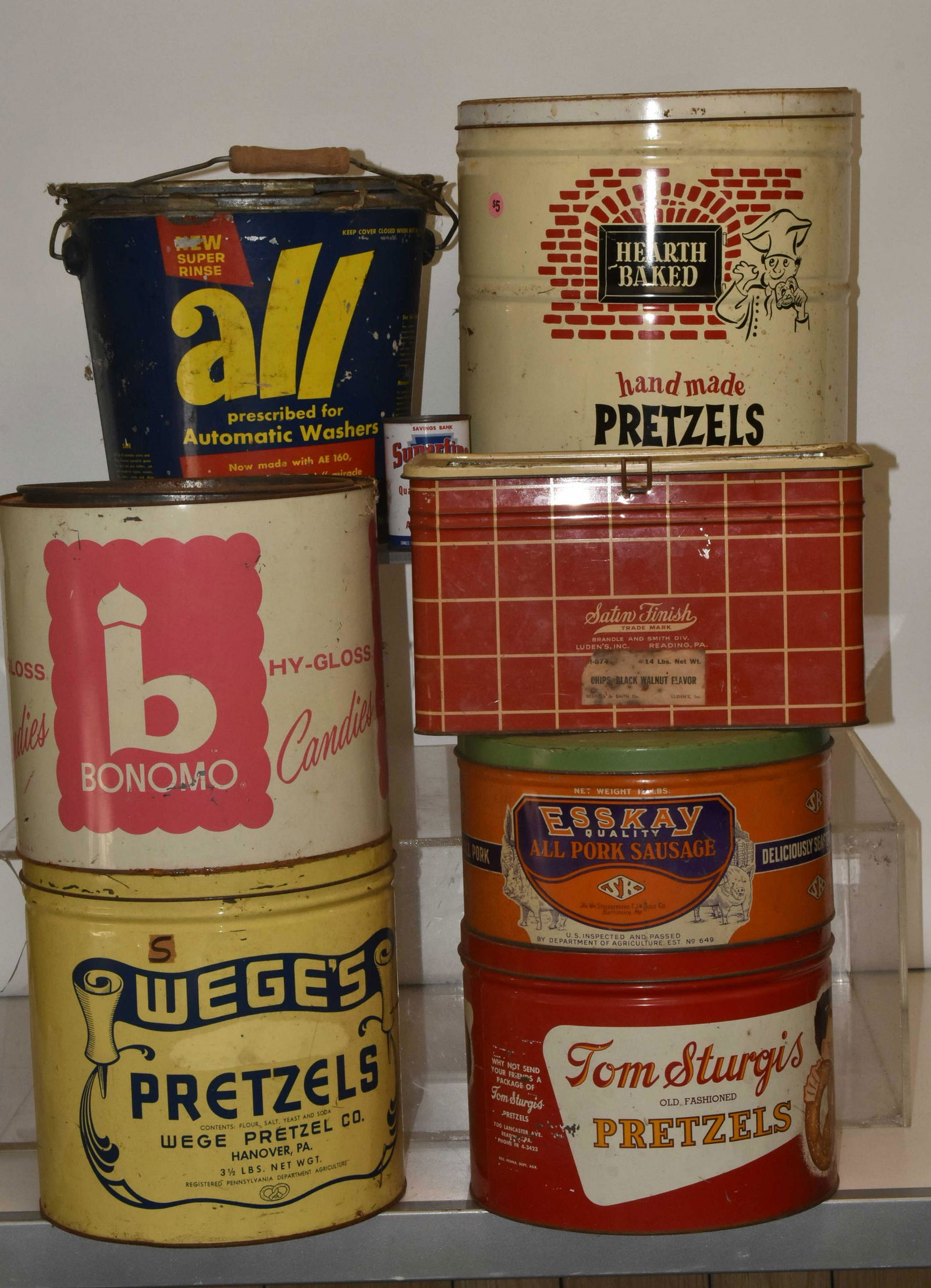 Large Advertising Tins (1 of 3)