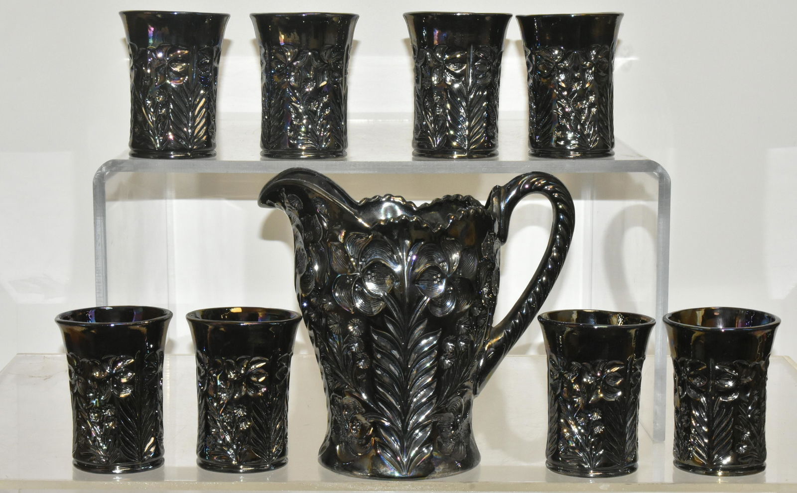 Mid Century Carnival Glass Water Set (1 of 5)