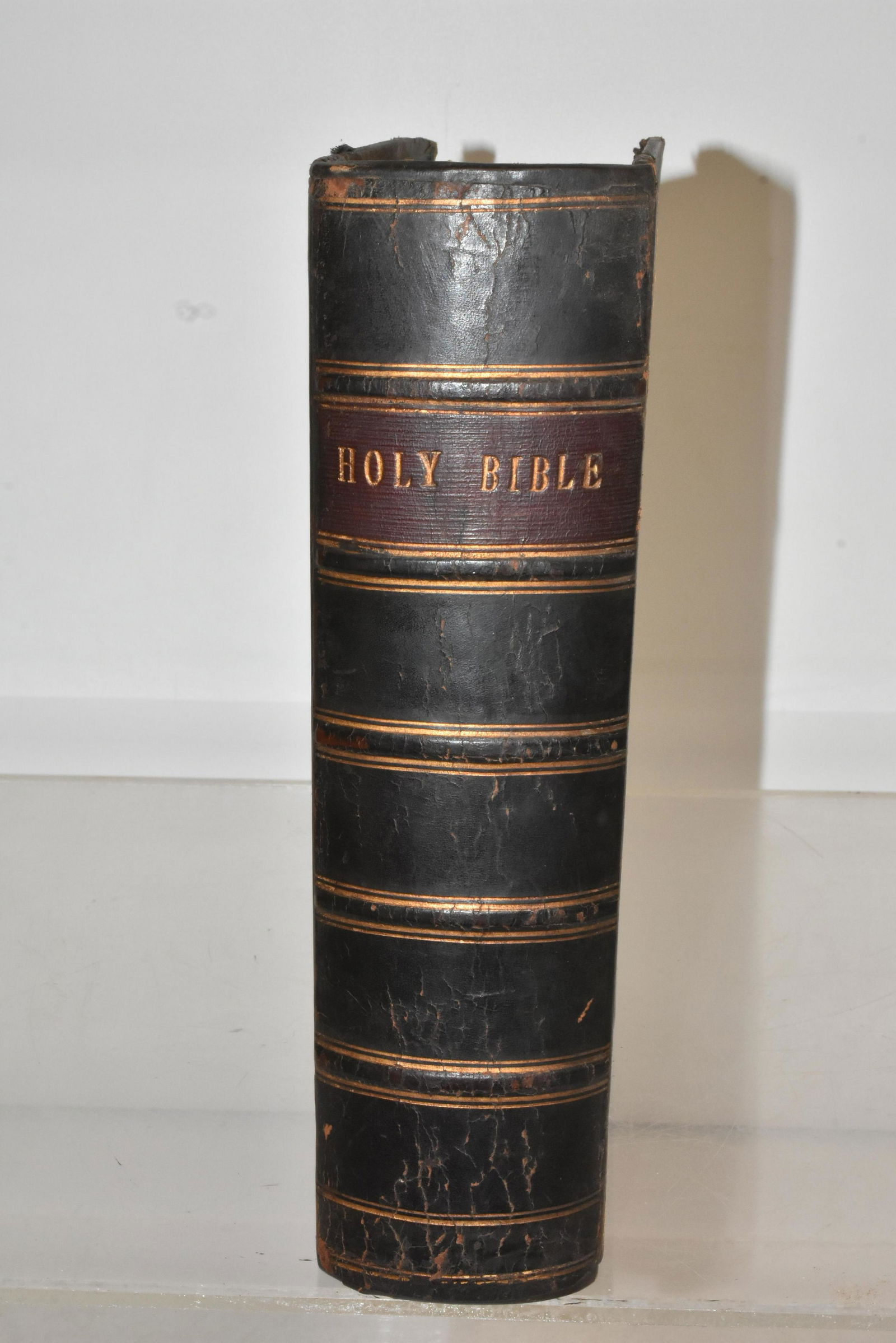 Leather Bound Bible Circa 1860's (1 of 5)