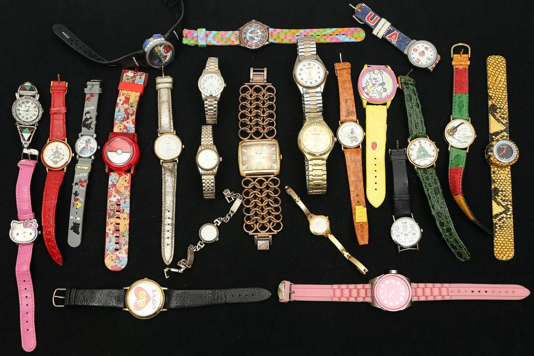 Charecter and other Watches: Including Harry potter, Love, Hello Kitty, Patriotic and others.