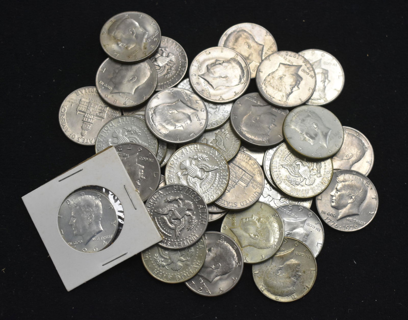 37 Assorted Kennedy Half Dollars (1 of 1)