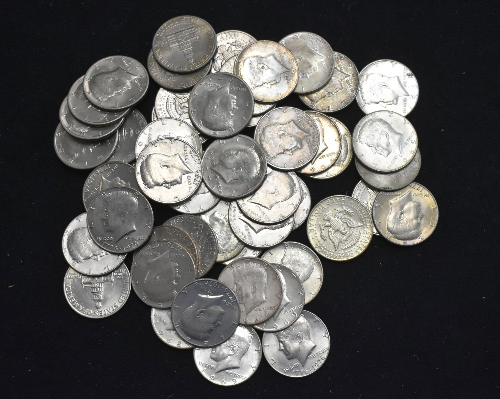 50 Assorted Kennedy Half Dollars (1 of 1)