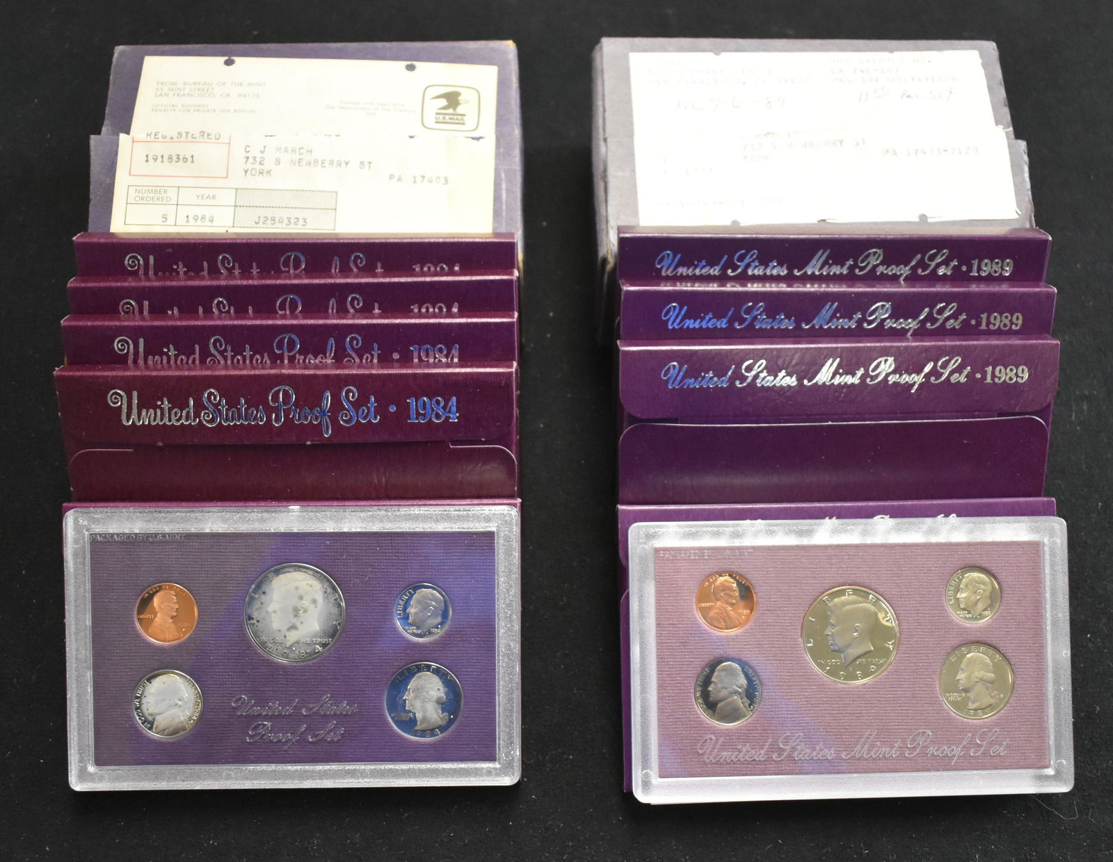 9 US Proof Sets (1 of 1)