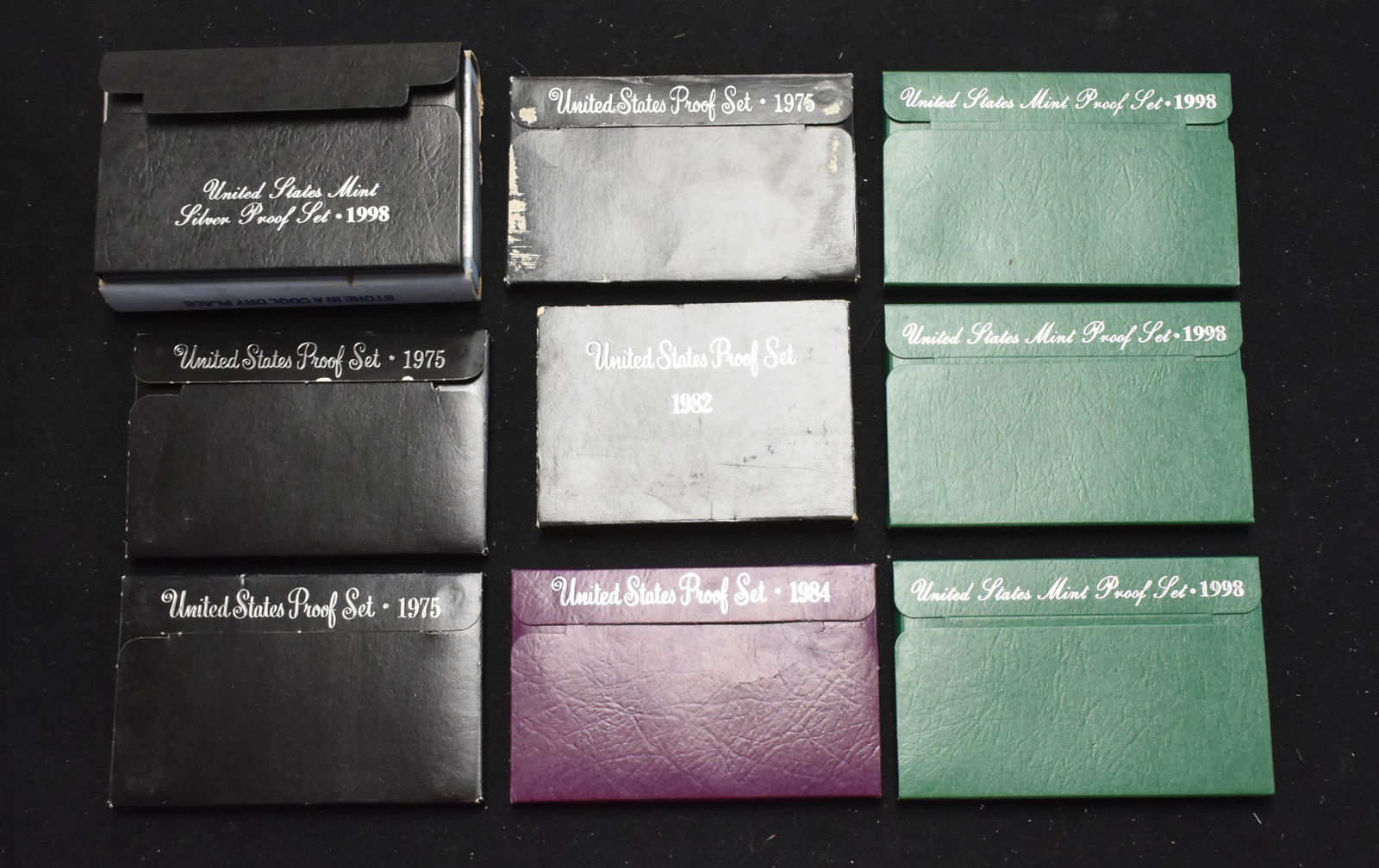 9 US Mint Proof Sets (1 Silver) (1 of 1)