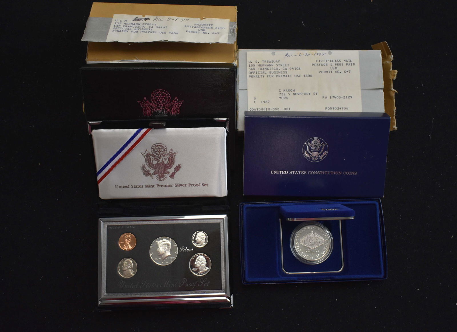 2 US Mint Commemorative Coin Sets (1 of 2)