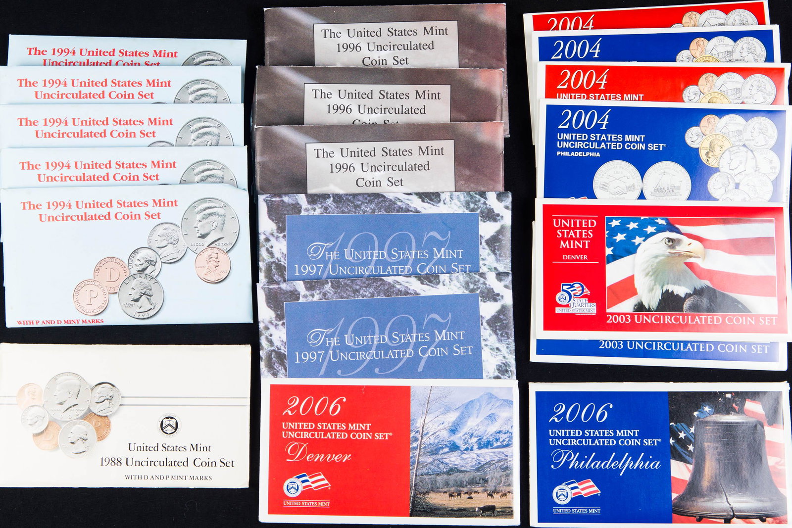 23 US Mint UNC Coin Sets (1 of 16)