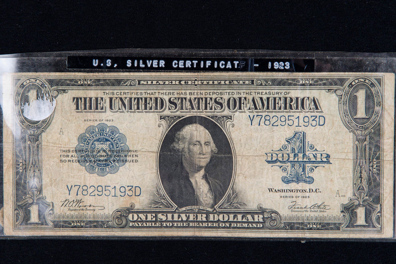 $1 Large Note US Silver Certificate (1 of 2)