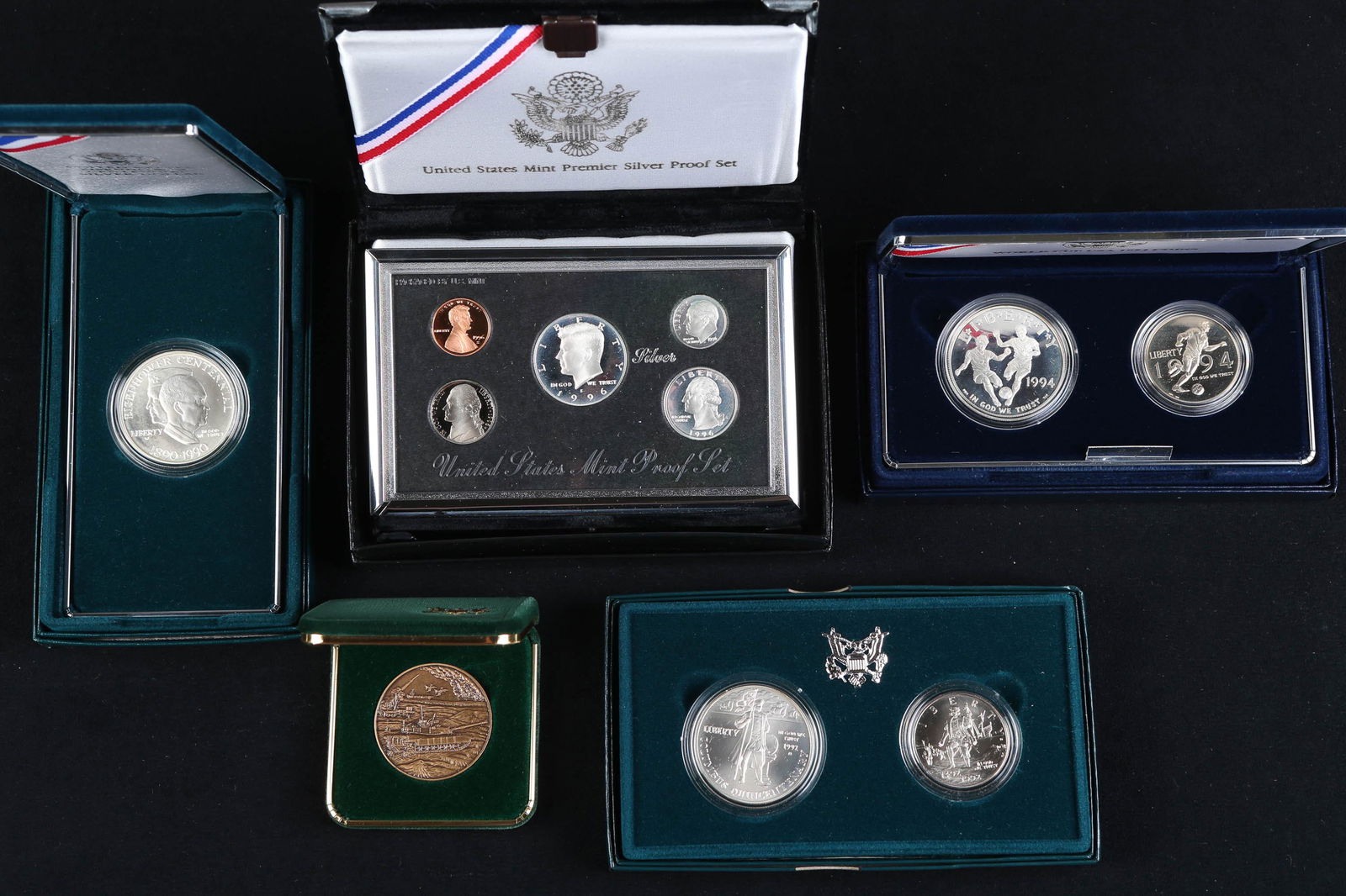 5 US Mint Commemorative Coin Sets/Medal (1 of 6)