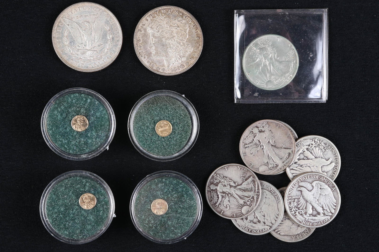 Mixed US Silver Lot and "Copy" Gold (1 of 4)
