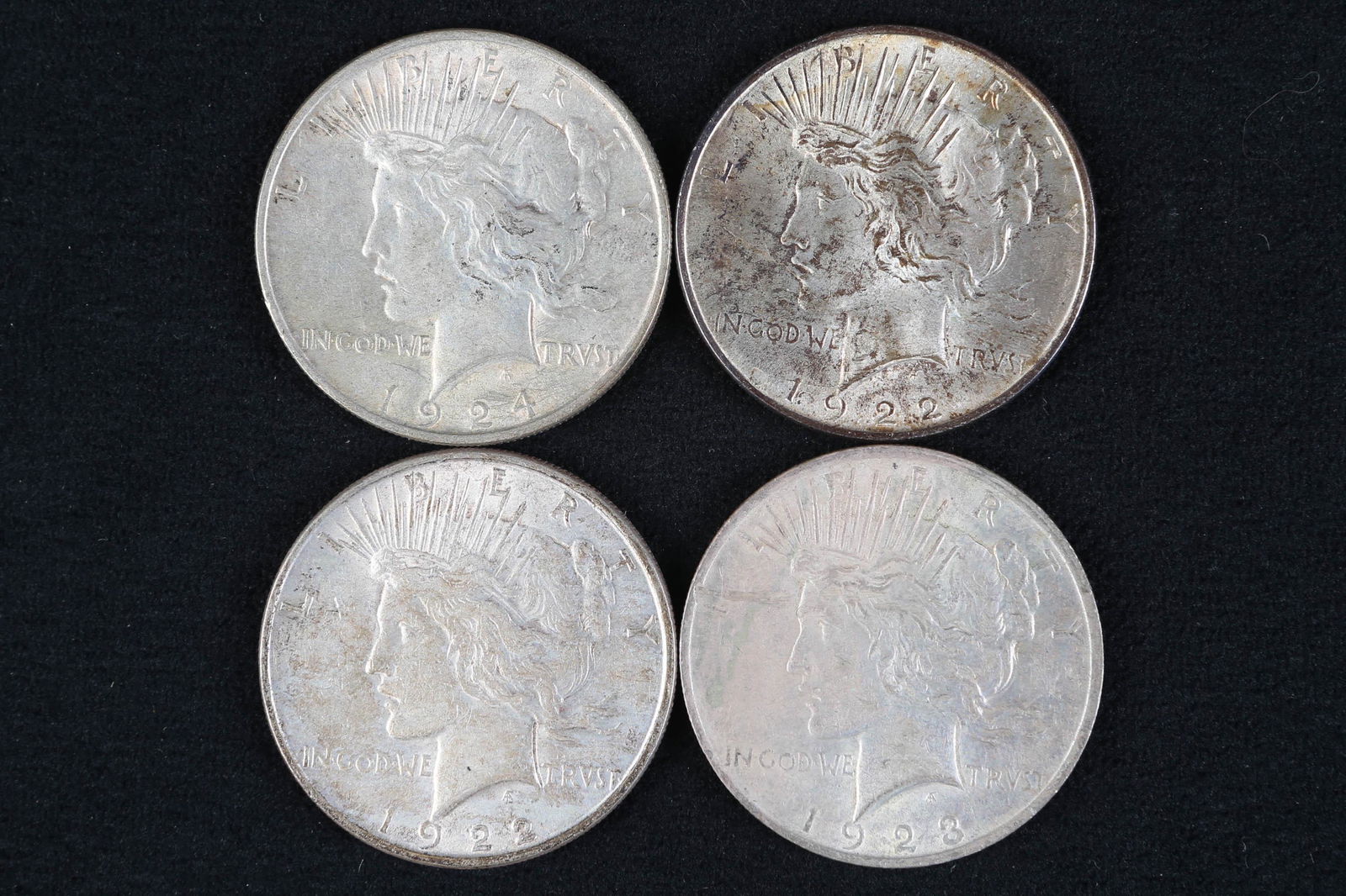 4 Peace Dollars (1 of 2)