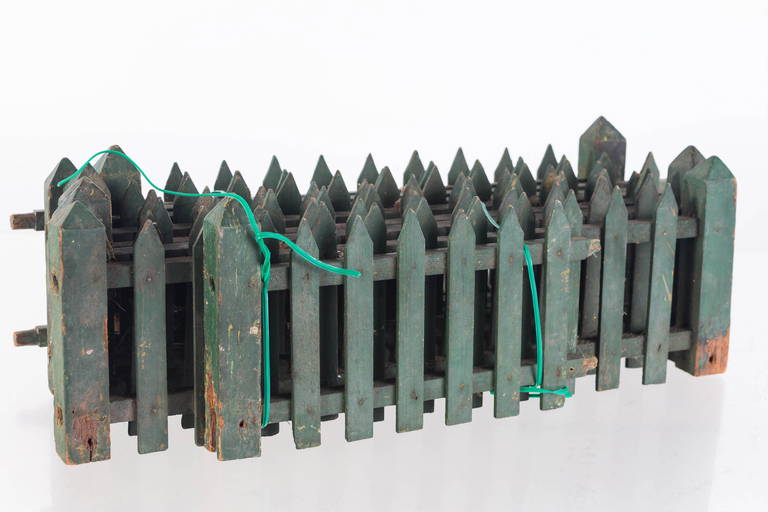 Vintage Wooden Christmas Tree Fence