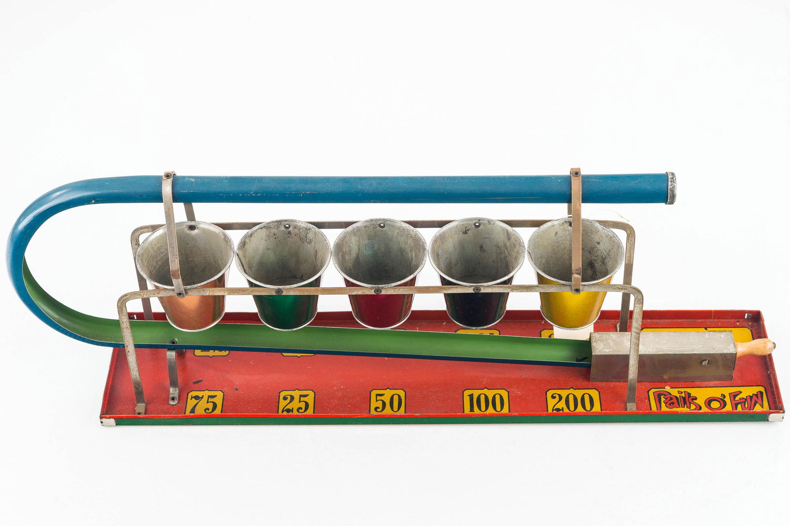 Vintage Rails O'Fun Marble Game (Tin Litho) (1 of 4)