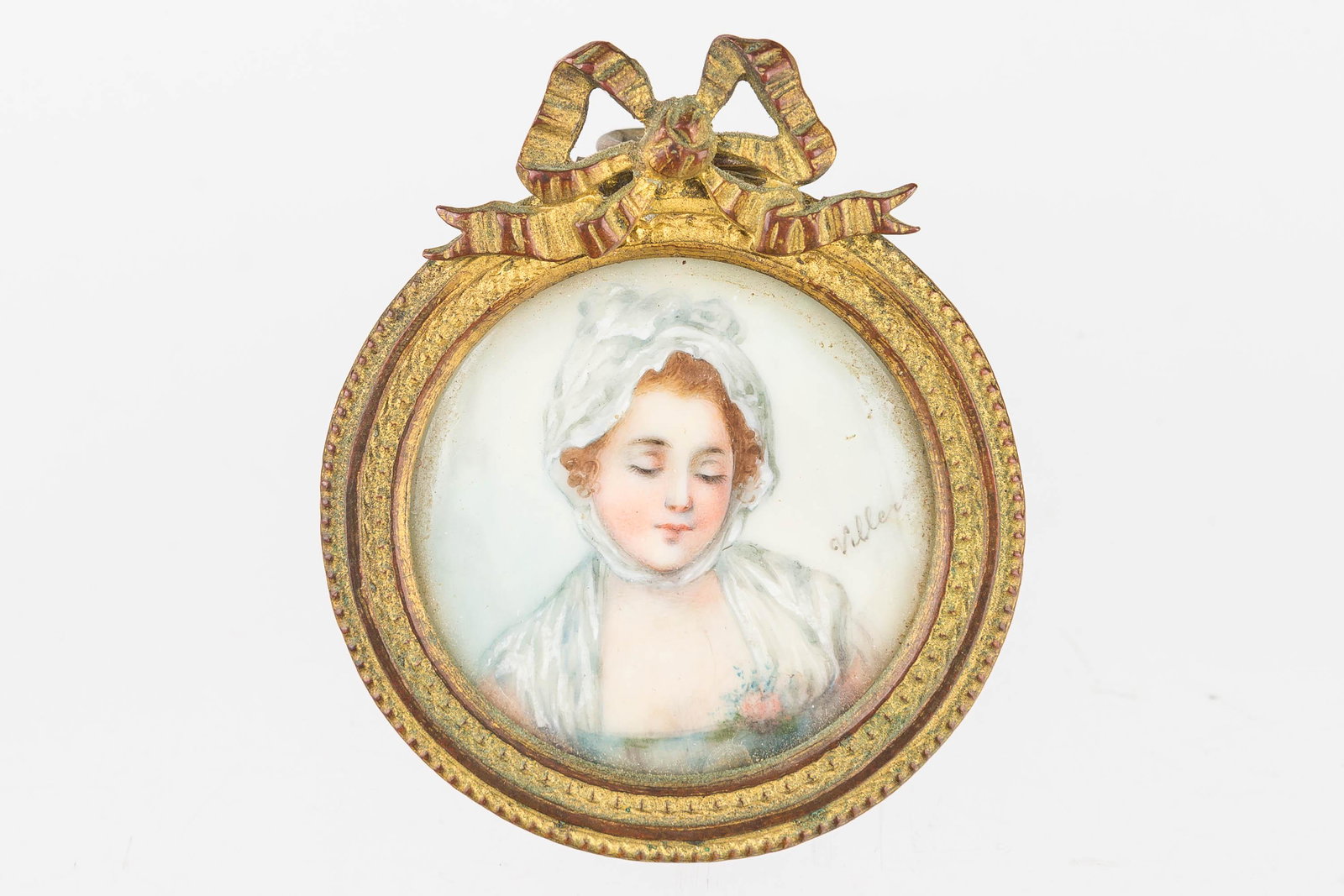 19th C French Miniature Portrait (1 of 10)
