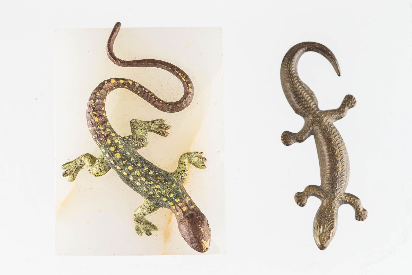 Two Bronze Lizards, Early 20th C (1 of 6)