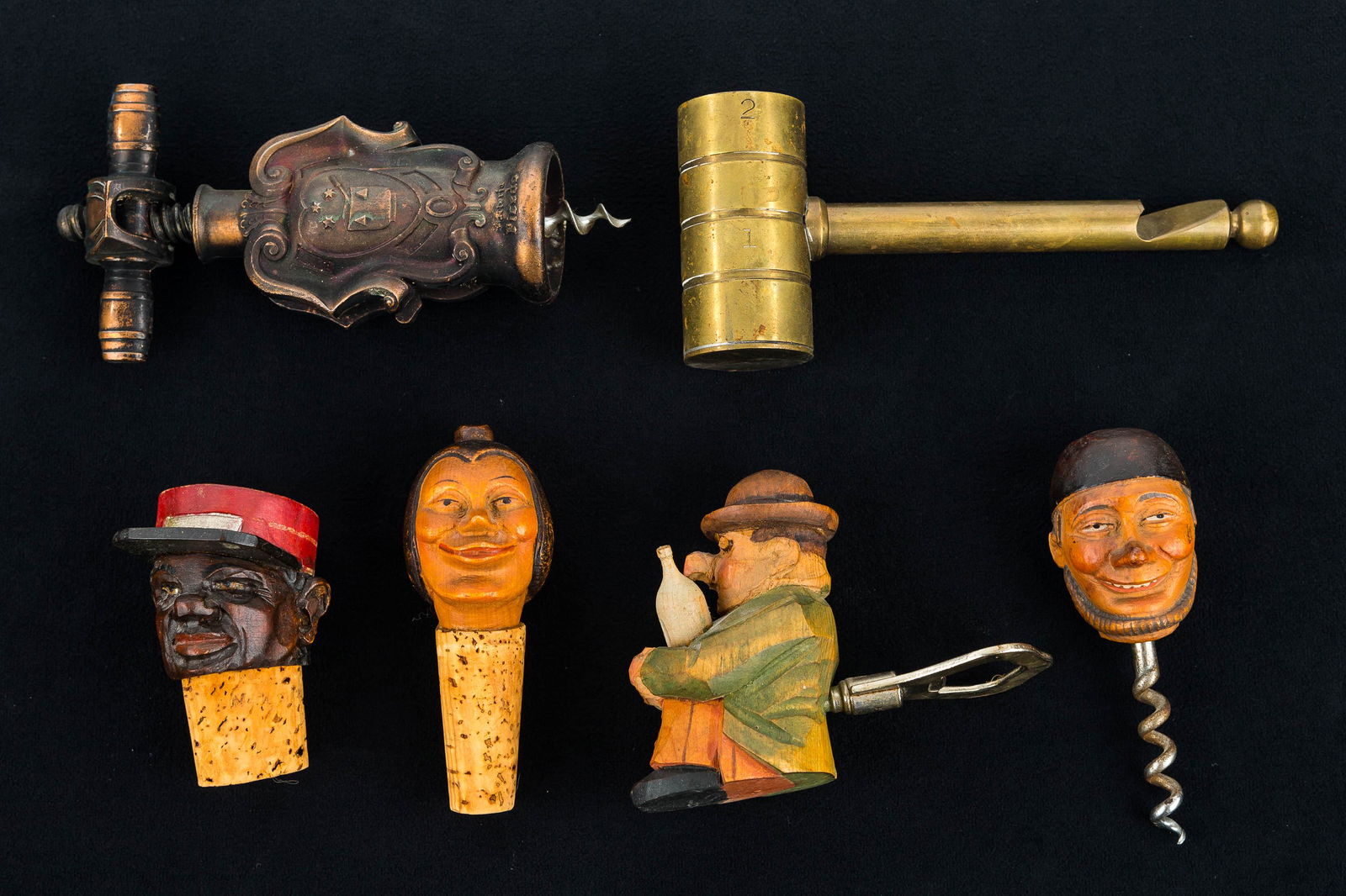 Barware / Early Carved Figural and Other (1 of 4)