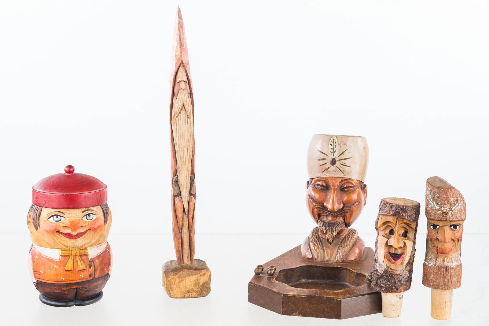 Vintage Tobacco Jars and Bottle Stoppers (1 of 5)