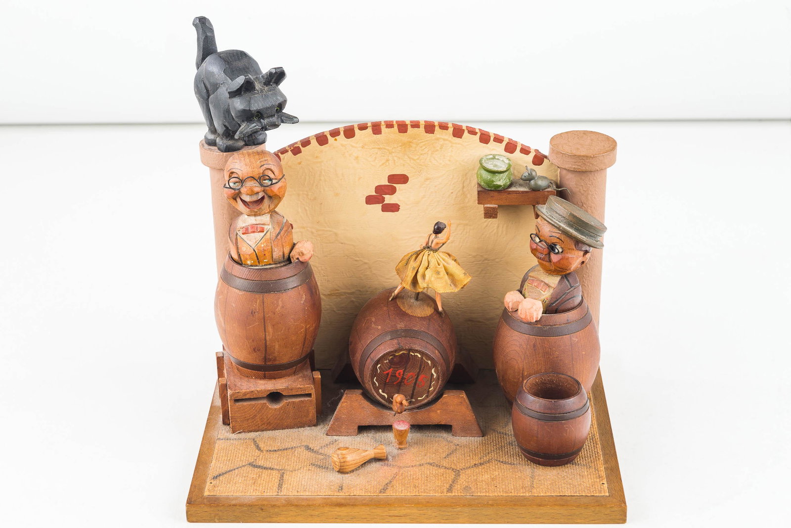 Carved Musical Barware Diorama by Anri (1 of 4)