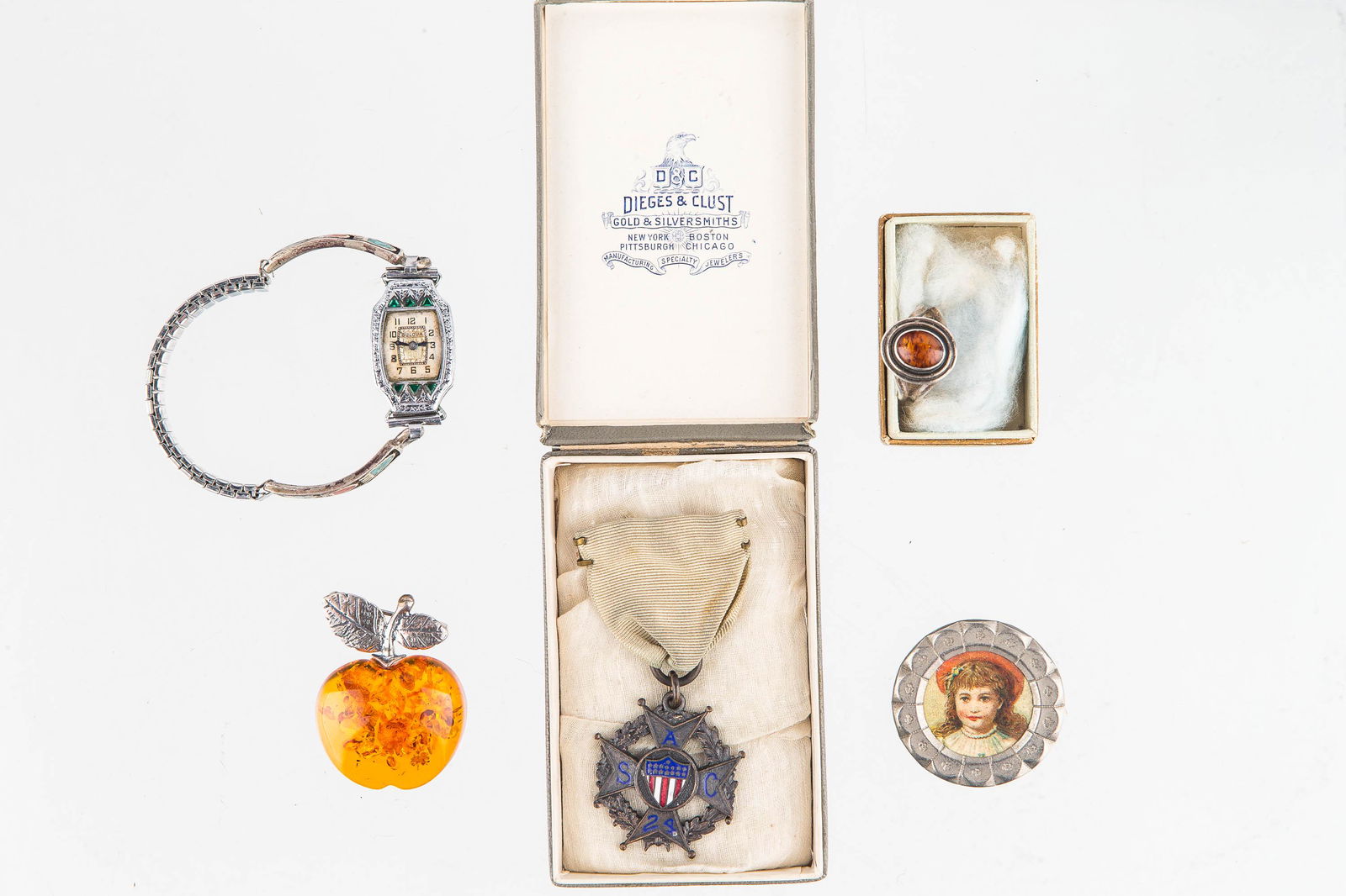 Vintage Sterling Amber and Other Jewelry (1 of 9)