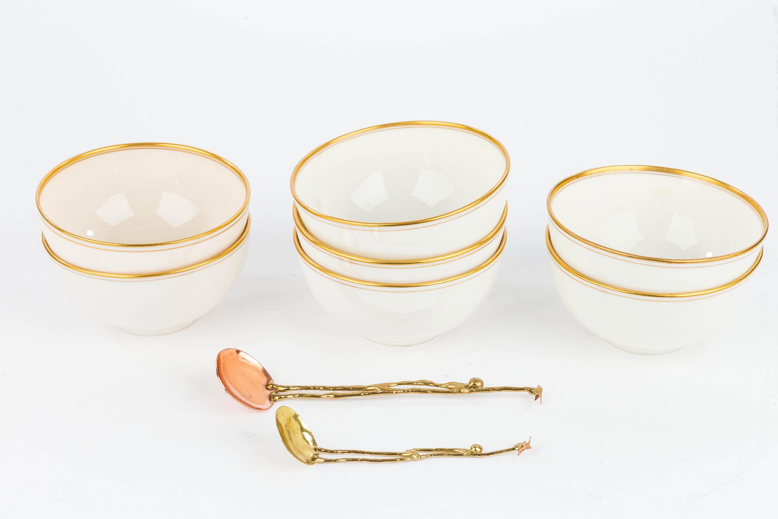 Vintage Lenox Porcelain Cups plus Figural Spoons (1 of 3)