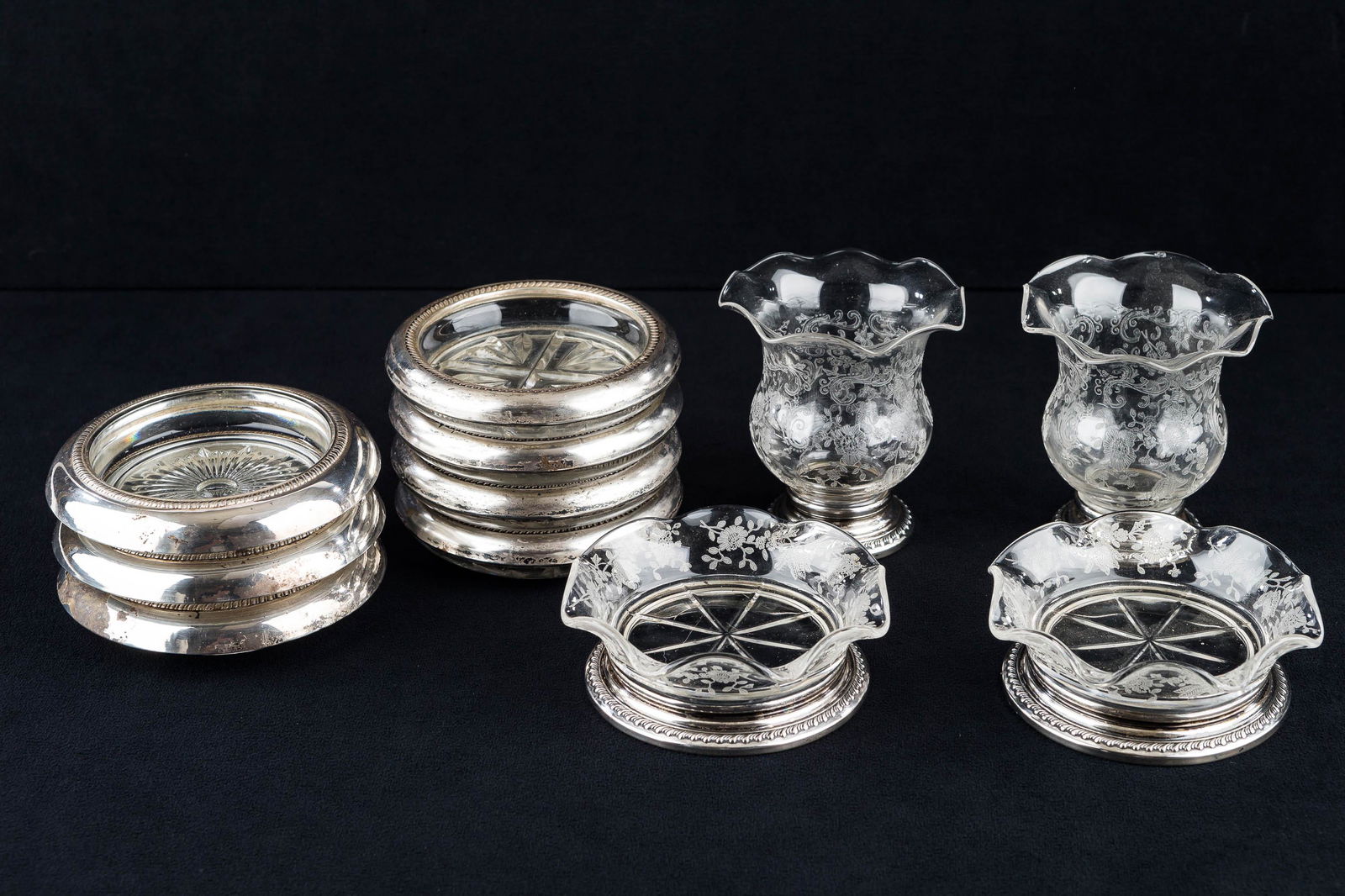 Sterling Rim Coaster Grouping (1 of 7)