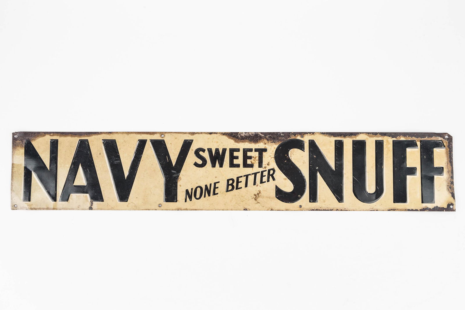 Navy Sweet Snuff Tin Ad Sign (1 of 4)