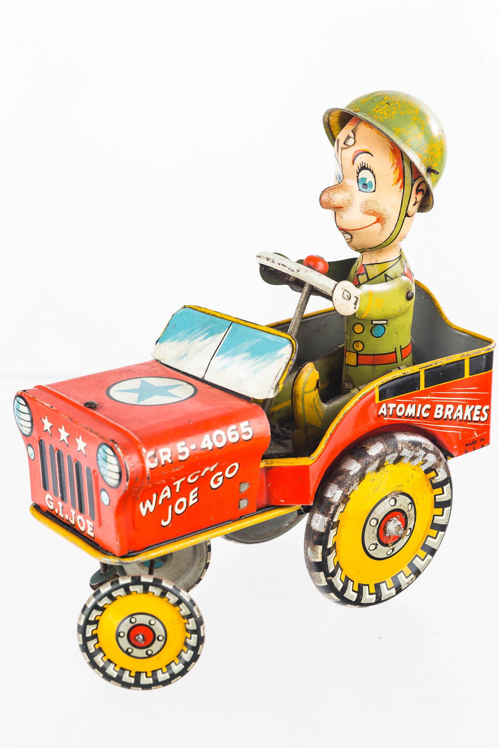 Vintage Tin Litho GI Joe Jouncing Jeep (1 of 6)