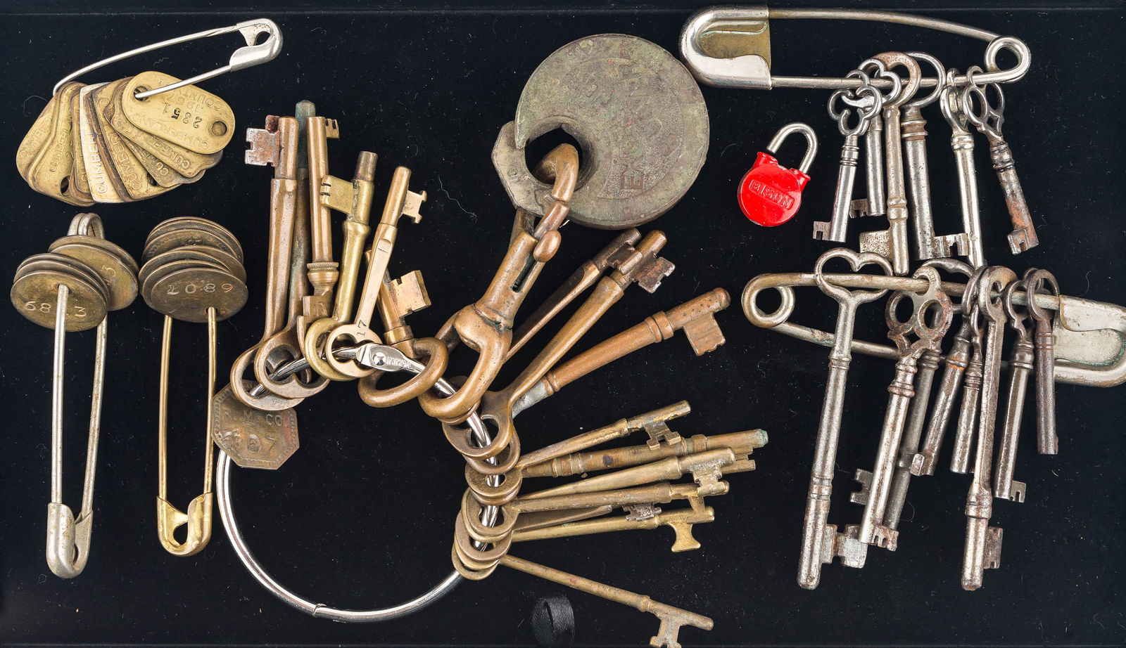 Collection of Skeleton Keys and Lock (1 of 4)