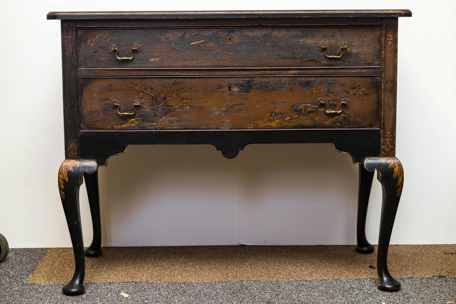 Fine Edwardian Painted Lowboy (1 of 9)