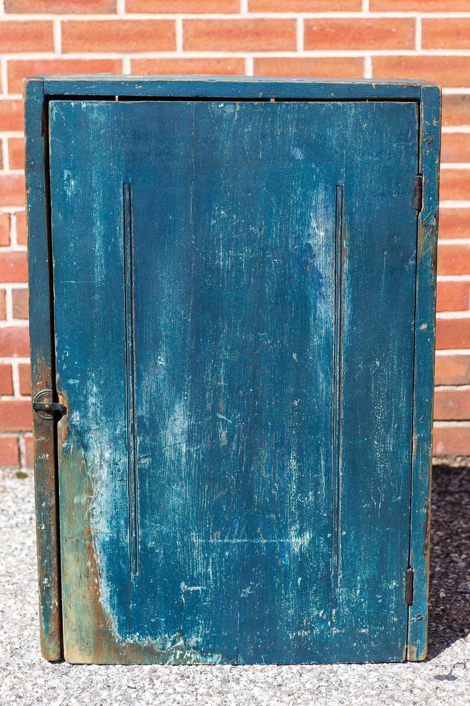 19th C Paint Decorated Hanging Cupboard (1 of 3)