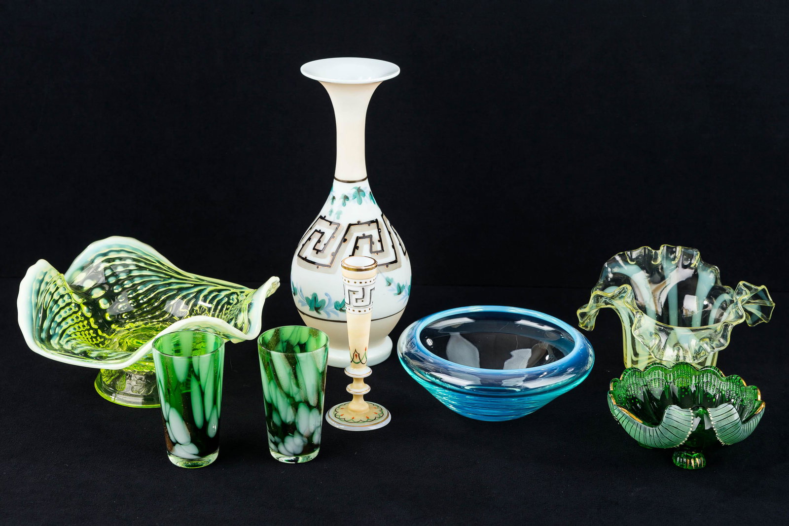 Victorian Case Glass Grouping (1 of 4)