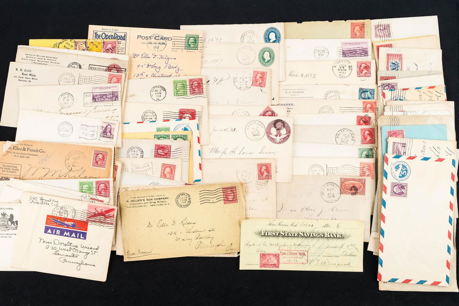 Late 19th Early 20th C Letters: Various letters and cards dated from the 1890's - early 1900's.