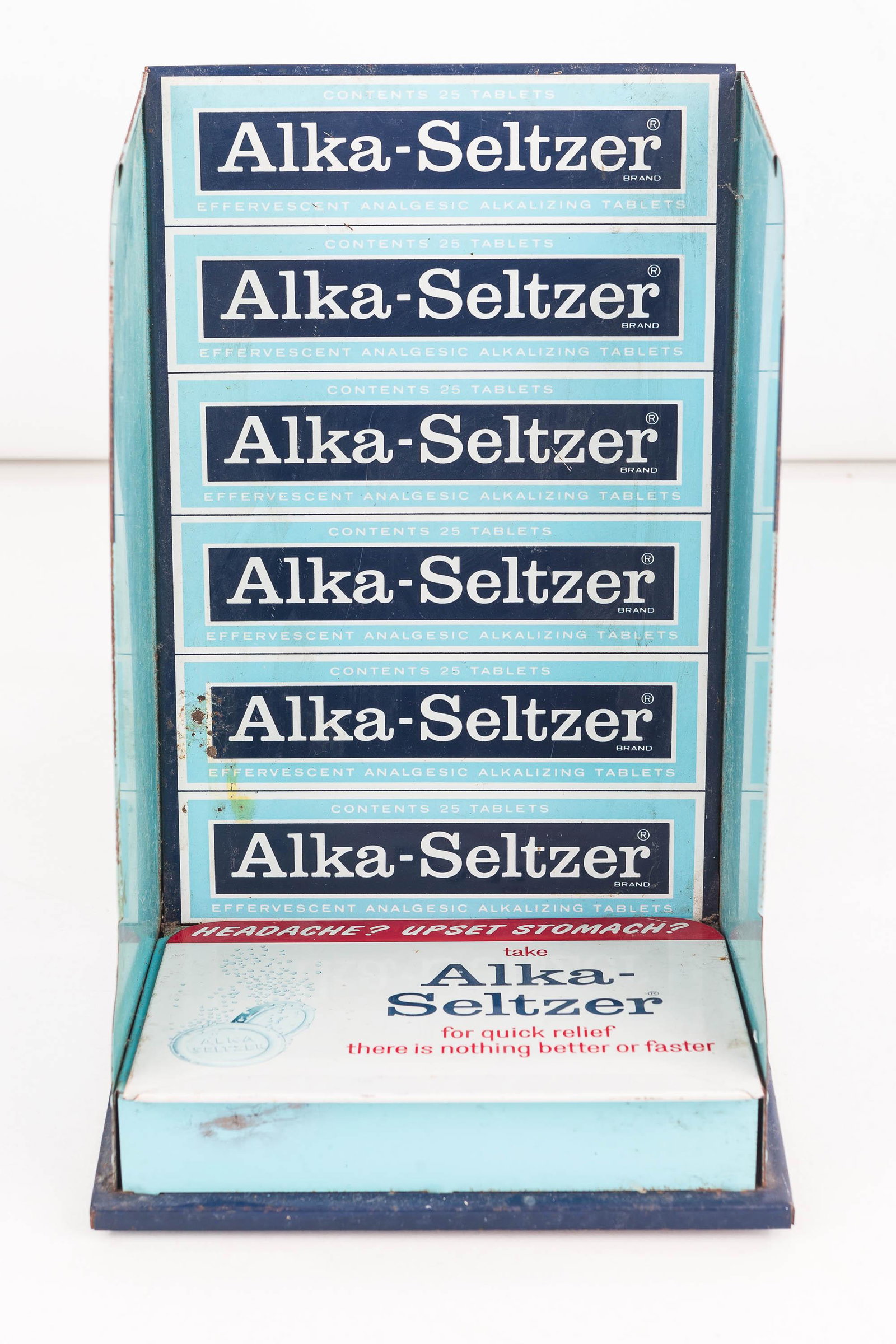 Vintage Tin Litho. Alka-Seltzer Pharmacy Display (1 of 4)