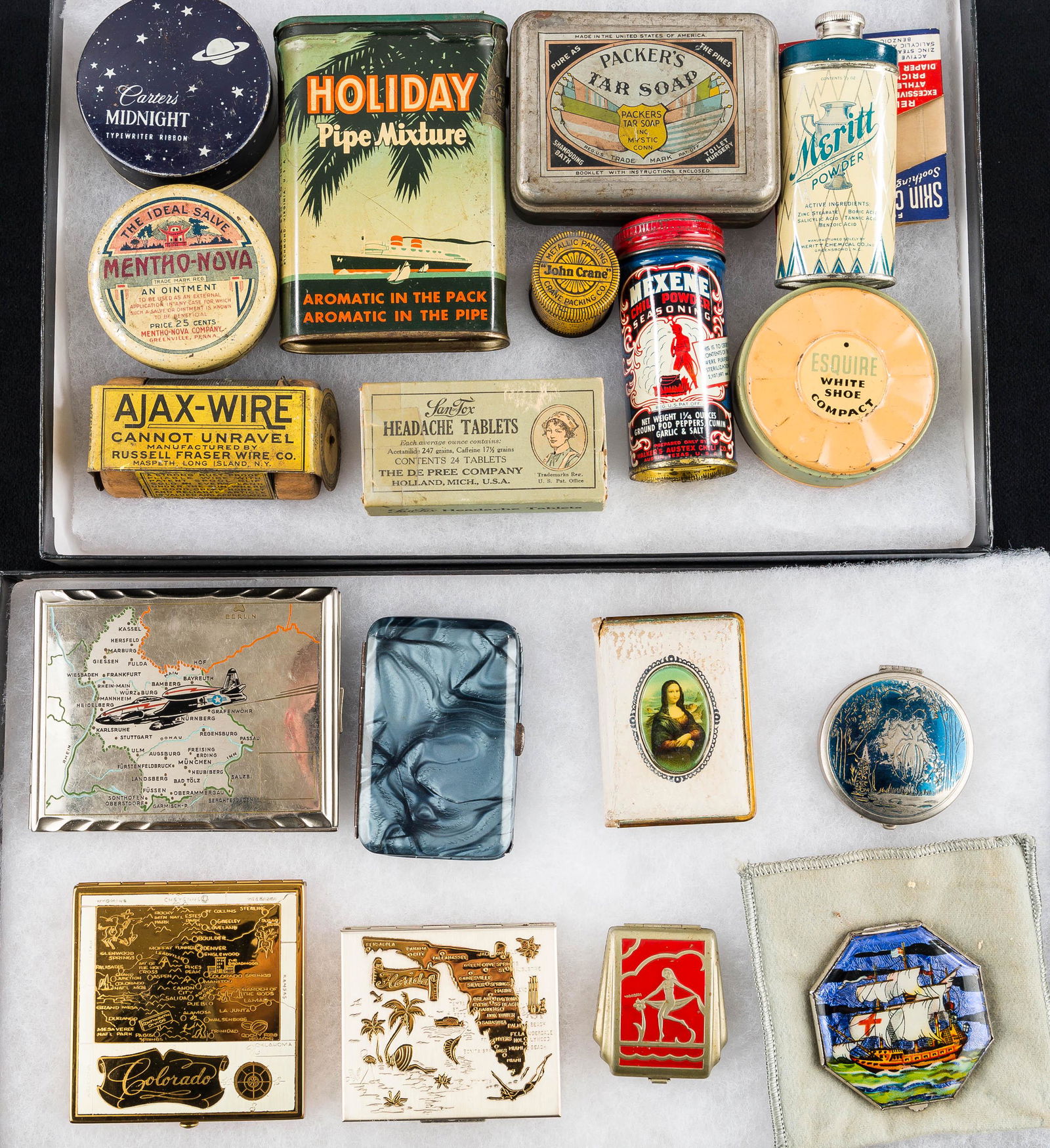 Early Tins, Compacts, Cases and Change Boxes (1 of 5)