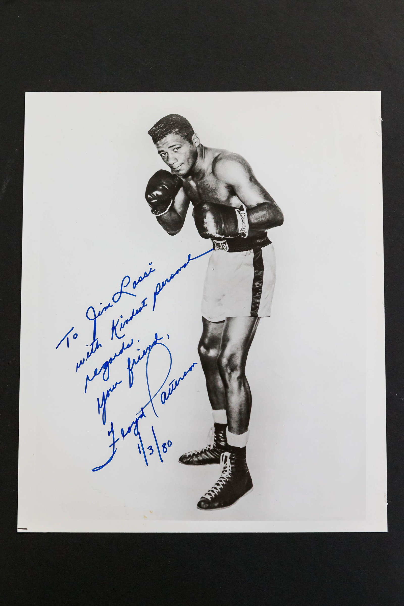 Autographed Photo of Floyd Patterson dated 1980 (1 of 1)