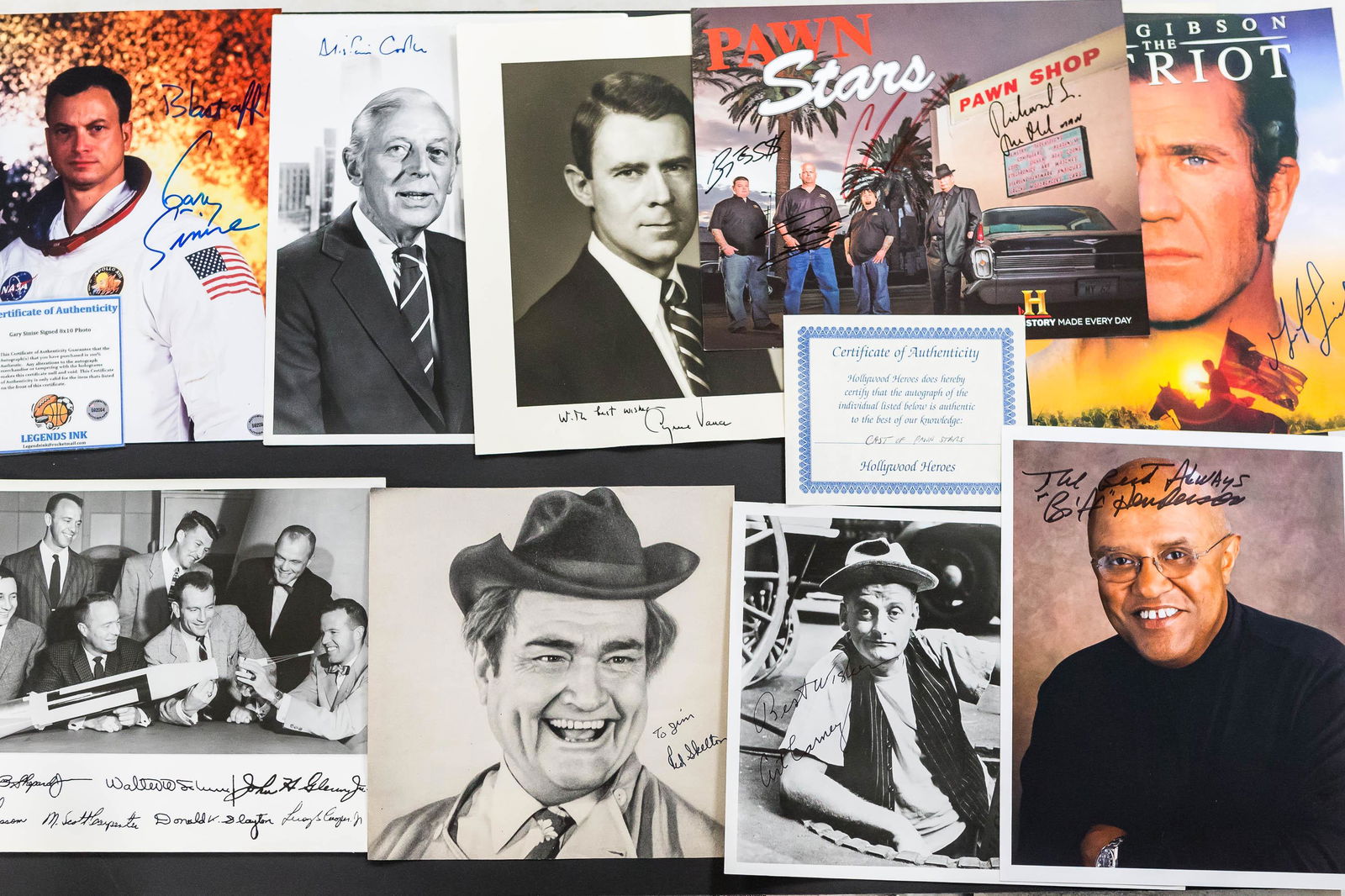 Autographed Photos of Actors, Astronauts, & Others (1 of 1)