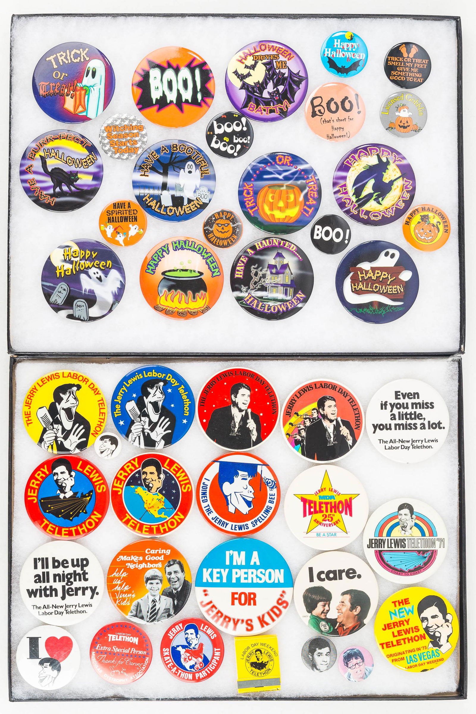 Jerry Lewis & Halloween Pinback Grouping (1 of 3)
