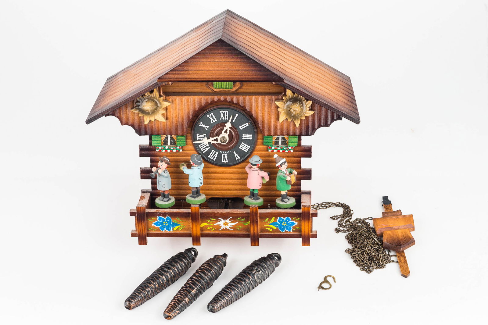 German Cuckoo Clock with Motion Figures (1 of 6)