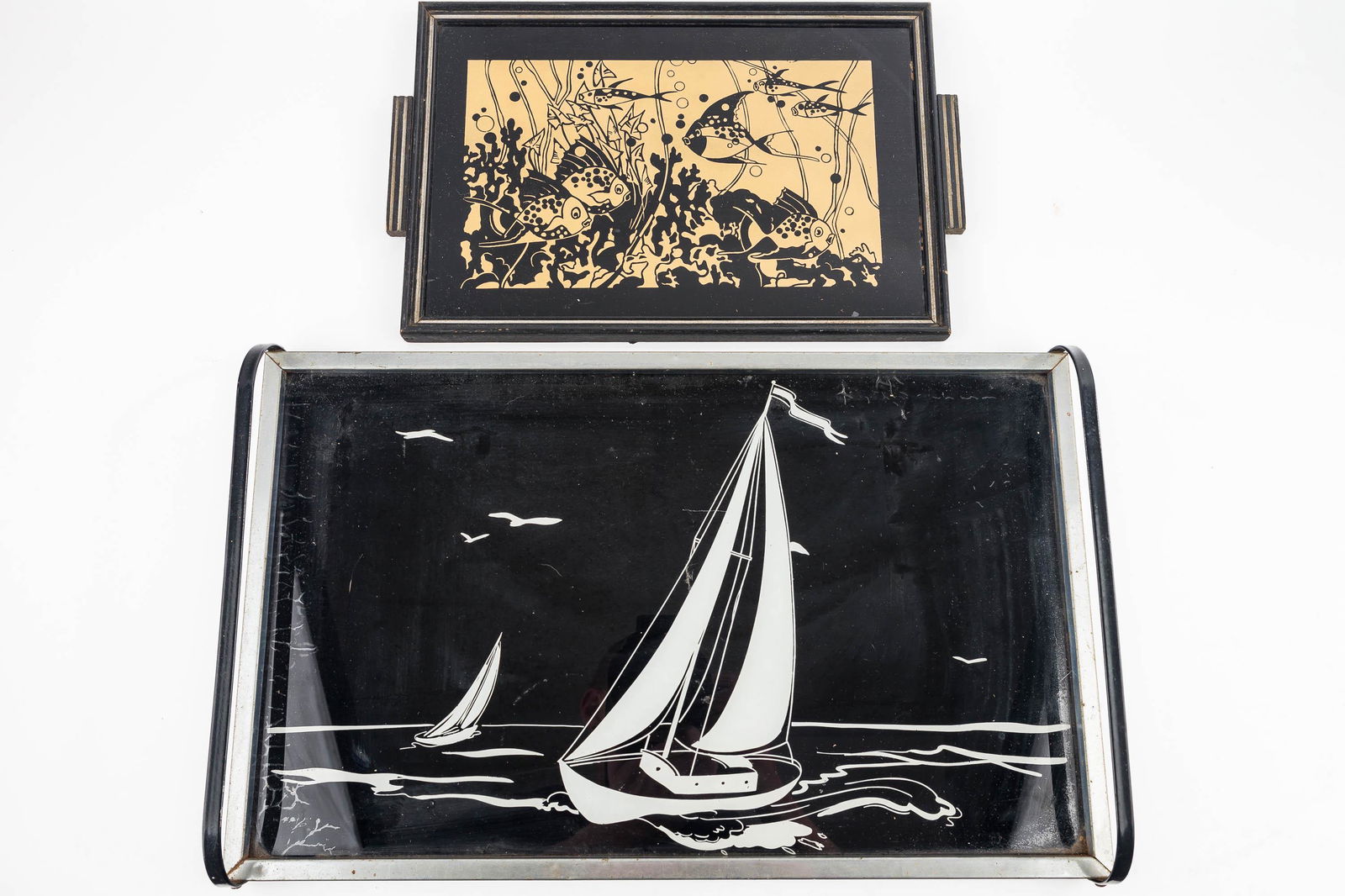 (2) Art Deco Serving Trays (1 of 4)